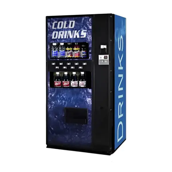 Dixie Narco Model 501E 12oz Can Machine – Live Display – Cold Drink