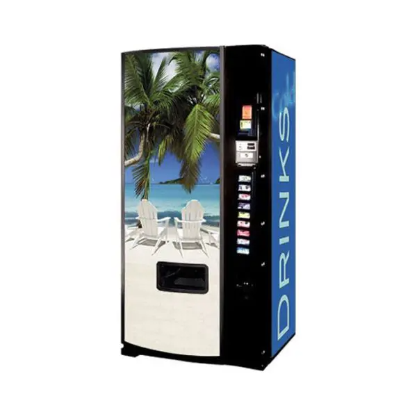 Dixie Narco Model 501E 12oz Can Machine – Beach Scene