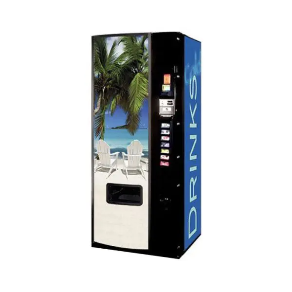 Dixie Narco Model 276E 12oz Can Machine – Beach Scene (Newest Graphics)